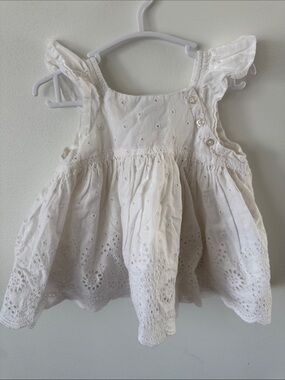 GAP White Eyelet Cotton Sundress